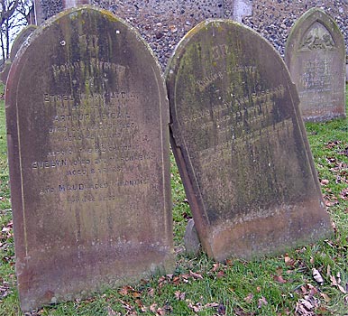 Gravestone of Evelyn Abigail