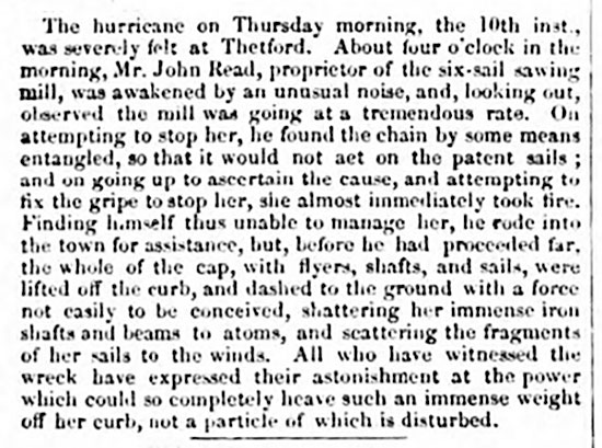 Bury & Norwich Post - 23rd March 1842