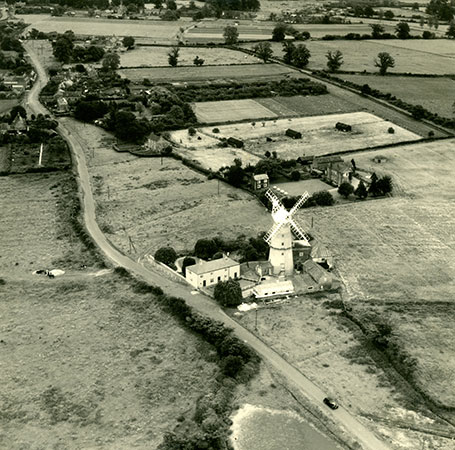 Mill site before the visitors' car park was built - c.1962