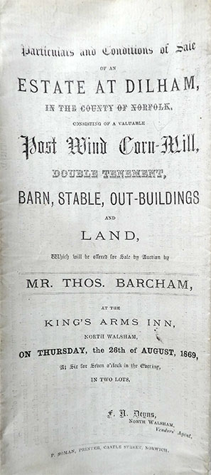 Auction notice 1869