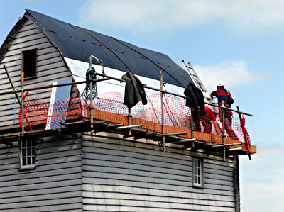 Roof repairs in progress - 2015 
