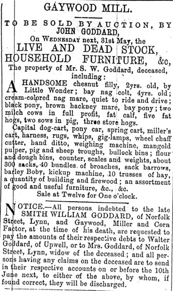 Lynn Advertiser - 27th May 1871