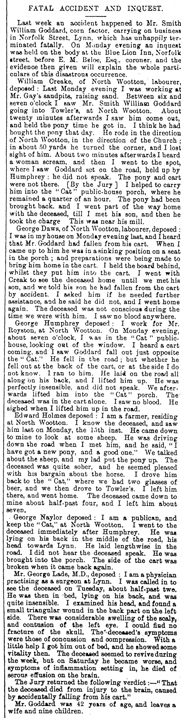 Lynn News - 27th May 1871