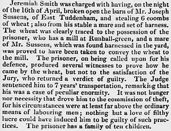 Jeremiah Smith Trial 1832