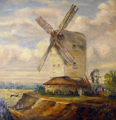 Oil painting by Walter E. Plumstead c.1925 