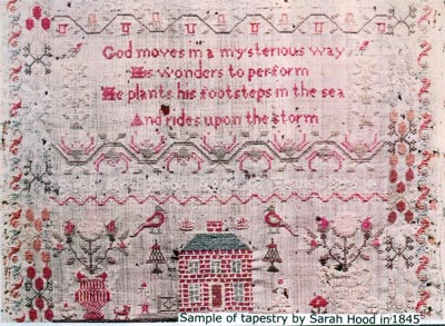 Tapestry by Sarah Hood in 1845