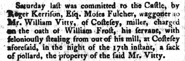 Bury & Norwich Post - 22nd November 1786