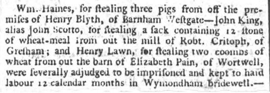 Norfolk Chronicle - 23rd July 1796